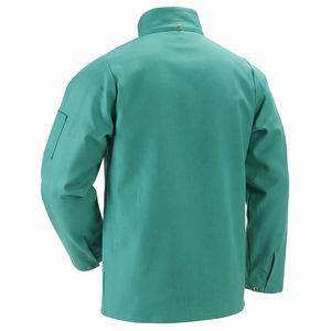 Chaqueta de Seguridad Industrial con Mangas de Cuero Tratado FR, Certificación CE, Impermeable, Resistente al Calor de 500-1000°C, Protección Contra Vapores - Product Image 3