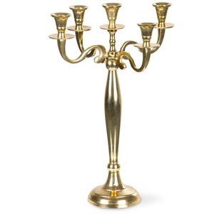 <b>Bulk</b> Modern Brass Finish Metal Candelabra Multi-Branch <b>Candle</b> Holder Decorative Vintage Standing Candelabras For Home Hotel - Product Image 1