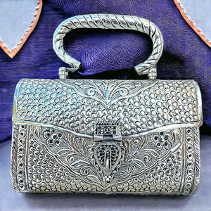 Portefeuille personnalisé en acier inoxydable pochette panneau en acier sac à bandoulière cadeau mode - Product Image 3