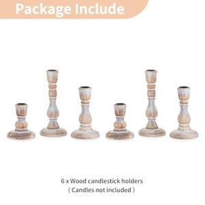 Portavelas de madera de pino OEM personalizados al por mayor |   Aqdus Saleem India - Product Image 4