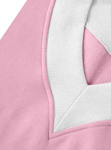 Sudadera Unisex Extra Grande con Capucha, Color Rosa, Manga Larga, Estilo Casual Urbano, Corte Holgado, para Uso Diario en Invierno - Product Image 3