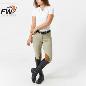 Camisas de Competición de Equitación para Mujer, Nuevas, al por Mayor, OEM, con Malla y Mangas Cortas - Product Image 5