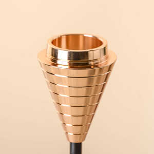 Customize <b>Black</b> Stick Golden Aluminum Candle <b>Holder</b> Set 3 Tabletop Home Wedding Easter Christmas Decoration Handmade - Product Image 2