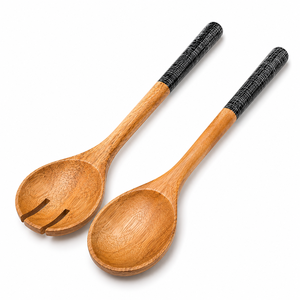 Servidores de ensaladas de madera de MANGO, COLOR NATURAL - Product Image 6