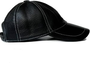 Custom Quiet Luxury Real Leather Strapback <b>Cap</b> Blank Soft Sheepskin Dad <b>Hat</b> High-End Private Label Headwear - Product Image 6