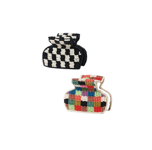 Luxury Handmade Beaded Hair Claw Stylish Trendy Colorful Design <b>Resin</b> and Plastic Material - Product Image 6