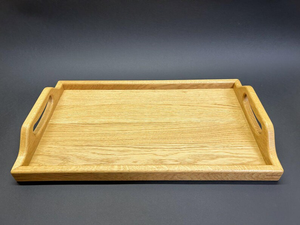 Rectangular Sustainable Polished Wooden Dishwasher Safe <b>Kitchen</b> Food Storage <b>Tray</b> Classic Simple Plain Handmade Decorative - Product Image 2