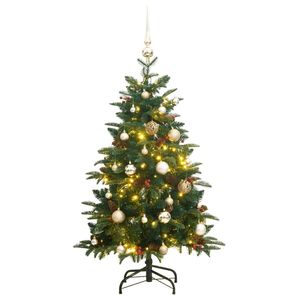 Sapin de Noël Artificiel Articulé avec 150 LED et Ensemble de Boules 59,1 Pouces - Product Image 1