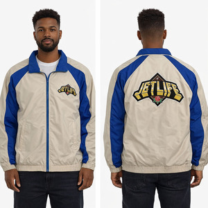 Chaqueta de Entrenador Personalizada OEM, Gruesa, Ecológica, Impermeable, Cortavientos, con Cuello Alto, Fabricada a Medida, Bajo MOQ, Chaquetas con Logotipo Personalizado - Product Image 1