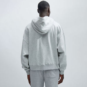 Conjuntos de Sudadera con Capucha y Pantalones Cortos para Hombre, Personalizados, de Alta Calidad, con Cordón Ajustable, Hombros Caídos, Cierre de Cremallera - Product Image 2