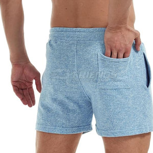 Shorts tendance pour hommes en coton délavé à l'acide, taille mi-haute, conçus pour la mode estivale, les tenues décontractées, les voyages et un usage quotidien confortable - Product Image 2