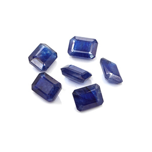 Saphirs bleus naturels de Bangkok, taille octogonale calibrée 5x7mm, pierres précieuses en saphir bleu naturel facetté pour la création de bijoux - Product Image 5