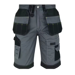 High Quality Men <b>Working</b> Shorts Gray <b>Black</b> Multiple Pockets Durable Construction Fire Proof Water Proof Quick Dry Customized Log - Product Image 4