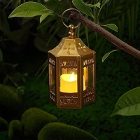 Lanterne de Ramadan au design attrayant, festival des lanternes marocaines, art en fer fait main, durable, écologique, personnalisable, lanterne à bougie en métal pour la maison