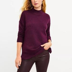 Nuevo Cárdigan de Punto Personalizado para Mujer, Cuello Alto, Acrílico Sólido, Transpirable, Antiarrugas, con Frente Largo - Product Image 6