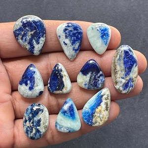 Natural Blue Afghanite Gemstone Cabochon Wholesale Loose Stone for Jewelry Making & Healing Crystals BY MAHNAJ GEMS - Product Image 5