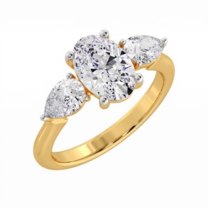 Klassischer Stil 1 Karat Ovaler Ternater Labor-Gezüchteter Verlobungsring für Damen 925 Silber Sterling Minimalistischer Edler Schmuck - Product Image 4