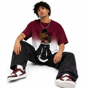 Camisetas Personalizadas de Estilo Urbano, 300 g/m², 100% Algodón, Corte Holgado, Impresión DTG, Lavado Ácido - Product Image 4