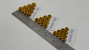 Perles en verre jaunes vieillies en forme de pneu, style vintage, pour la fabrication de bijoux, composants artisanaux, fournisseur en gros - Product Image 5
