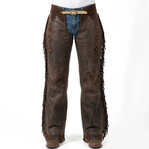 Latest Unisex Western Leather <b>Chaps</b> Button Closure Top Selling Suede Leather <b>Chaps</b> Wholesale Horse <b>Riding</b> <b>Chaps</b> - Product Image 1