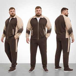 Men Turndown Collar Track <b>Jacket</b> Men Raglan Sleeve Training <b>Jackets</b> Cotton Fleece Winter Wear Tracksuit Top Men Sports Zipper - Product Image 4