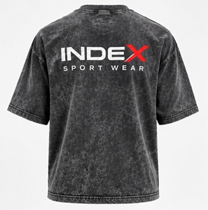 Camiseta de Manga Corta para Hombre INDEX, Cuello Redondo, Corte Regular, Estampado, Tejido Jersey Transpirable, Estilo Casual, Logotipo Frontal - Product Image 2