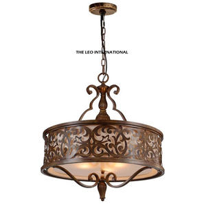 Lustres LED de luxe américains pour mariages, salons, hôtels, grands lustres vintage pour plafonds hauts - Product Image 6