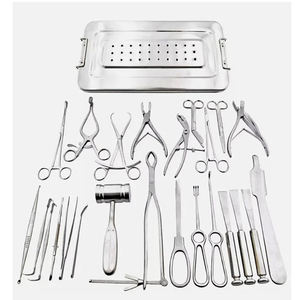 Surginexa Juego de Instrumentos Quirúrgicos Ortopédicos Básicos de Alta Calidad con Certificación CE Clase I, Caja de 25 Piezas para Cirugía General - Product Image 3