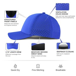<b>Summer</b> Mesh 6-Panel Short Brim Baseball Cap <b>Men</b> Women Breathable Waterproof Adjustable Solid Sporty Trucker Style Sun <b>Hat</b> - Product Image 5