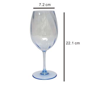Verre à vin en plastique incassable à design spiralé pour les fêtes à domicile - Product Image 2
