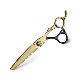 Kit de rasoirs de coiffure en acier inoxydable allemand de qualité supérieure 2026, couleur or et noir, ciseaux de coupe de cheveux pour barbier - Product Image 2
