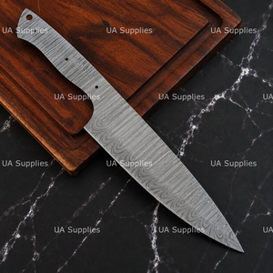 Cuchillo de Cocina de Acero de Damasco Hecho a Mano, Directo de Fábrica, con Hoja Completa y Punta Caída, para Chef, OEM, Grado DIY, Suministros UA - Product Image 4