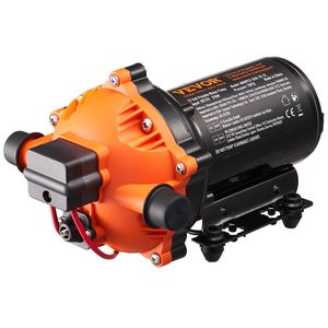 Pompa a Diaframma 12V DC per Uso Marino, 5 GPM 18.93 L/min, Pompa Acqua a 5 Camere con Pressostato Automatico 40-100 PSI Regolabile 1/2 - Product Image 1