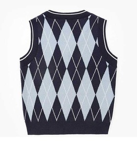 Cardigan sans manches classique respirant à col en V pour homme, gilet en tricot boutonné pour un style sophistiqué - Product Image 2