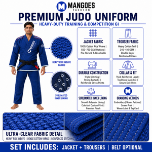 Uniforme de Jiu Jitsu Brasileño de Alto Rendimiento, Tejido Dorado IBJJF, Ligero, Preencogido, Chaqueta de Algodón, Pantalones Resistentes, Ropa de Gimnasio - Product Image 5