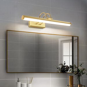 Décoration d'intérieur Lampe LED d'intérieur IP44 Étanche Applique murale Lampe LED pour miroir et tableau Lumière dorée pour photos - Product Image 1