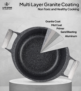 Juego de Utensilios de Cocina Antiadherentes de Granito Premium con Asas de Baquelita Resistentes al Calor, Tapas Metálicas Ahorradoras de Energía y Base Apta para Inducción - Product Image 4