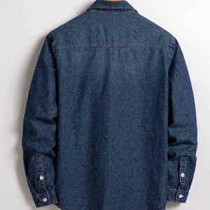 Chemise en jean pour homme au design personnalisé, style vintage décontracté, coupe classique, 100 % coton, jean écologique respirant, tendance 2026 - Product Image 2