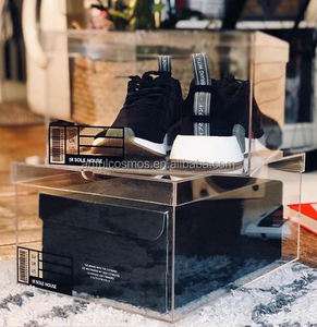 2025 nueva caja de almacenamiento y exhibición de zapatos de acrílico elegante: solución duradera y elegante para exhibir y proteger su calzado - Product Image 1