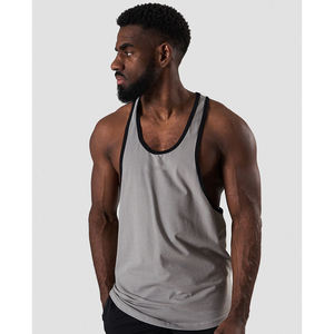 Débardeur 100 % coton à séchage rapide, sans manches, pour sport, entraînement, avec logo personnalisé, style musculaire, imprimé, pour gym et fitness – Vente en gros - Product Image 3