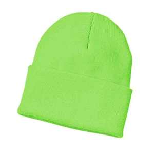 Bonnet unisexe en tricot côtelé avec revers, en acrylique chaud, broderie 3D et rivets, ajustement réglable pour adulte - Product Image 5