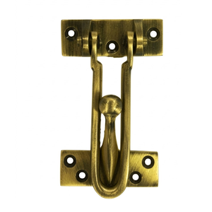 Juego de Herrajes para Puerta de Latón Macizo de Primera Calidad con Acabado Antiguo |   Tope de puerta, gancho, pestillo para bebés y accesorios: Herrajes duraderos de alta resistencia - Product Image 1