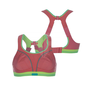 Sujetador Deportivo Ligero para Mujer OEM, Sin Costuras, Transpirable, con Logotipo Frontal, Elástico, Compresión, Soporte Alto, Escote en V Profundo - Product Image 1