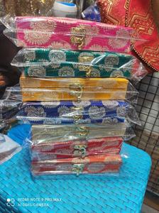 Elegance dressing space with this handcrafted brocade jewellery organizer <b>box</b> set designed to blend traditional charm - Product Image 2