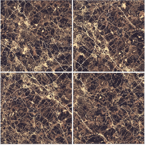 Carreaux muraux en porcelaine effet marbre Xandra Web, finition brillante, 600x600mm, 20mm, texture imitation pierre, utilisation intérieure, antibactérien - Product Image 1