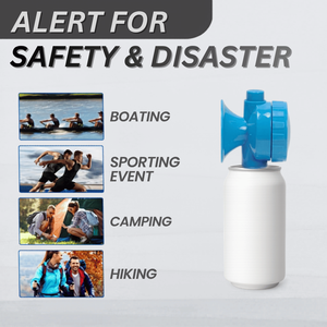 Klaxon d'air multifonction 7,3 oz, haute décibels 112 dB, pour activités de plein air, taille 330 ml, idéal pour la randonnée, le camping et les événements sportifs - Product Image 5