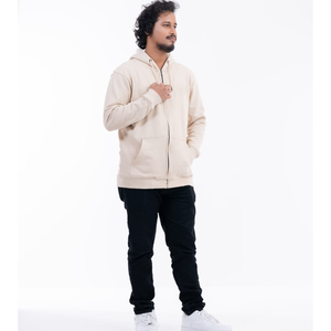 Sweat à capuche zippé pour homme, matière polaire de haute qualité, respirant et confortable, idéal pour l'hiver, avec poche latérale, respectueux de l'environnement - Product Image 2