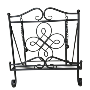 Elegante Soporte Metálico Ajustable Multifuncional para Libros de Cocina, Revistero, Organizador de Almacenamiento, Estantería Blanca para Decoración del Hogar - Product Image 3