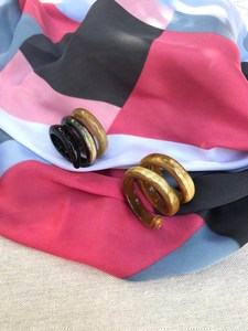 Natural Buffalo Horn Napkin Rings Polished 5cm Natural Tone Hair <b>Tie</b>-Durable Eco-Friendly Classic Design Camping - Product Image 4