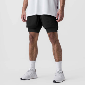 Shorts décontractés pour hommes avec cordon de serrage et taille élastique - Doux et confortables pour tous les jours, la salle de sport et la détente - Product Image 2